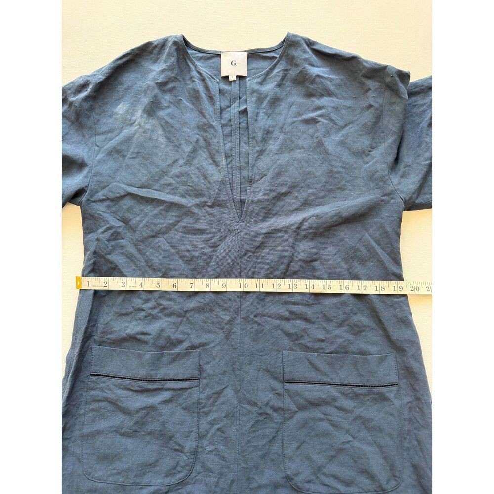 G. Label by Goop Mini Caftan Dress in Navy size 4 - Picture 7 of 9